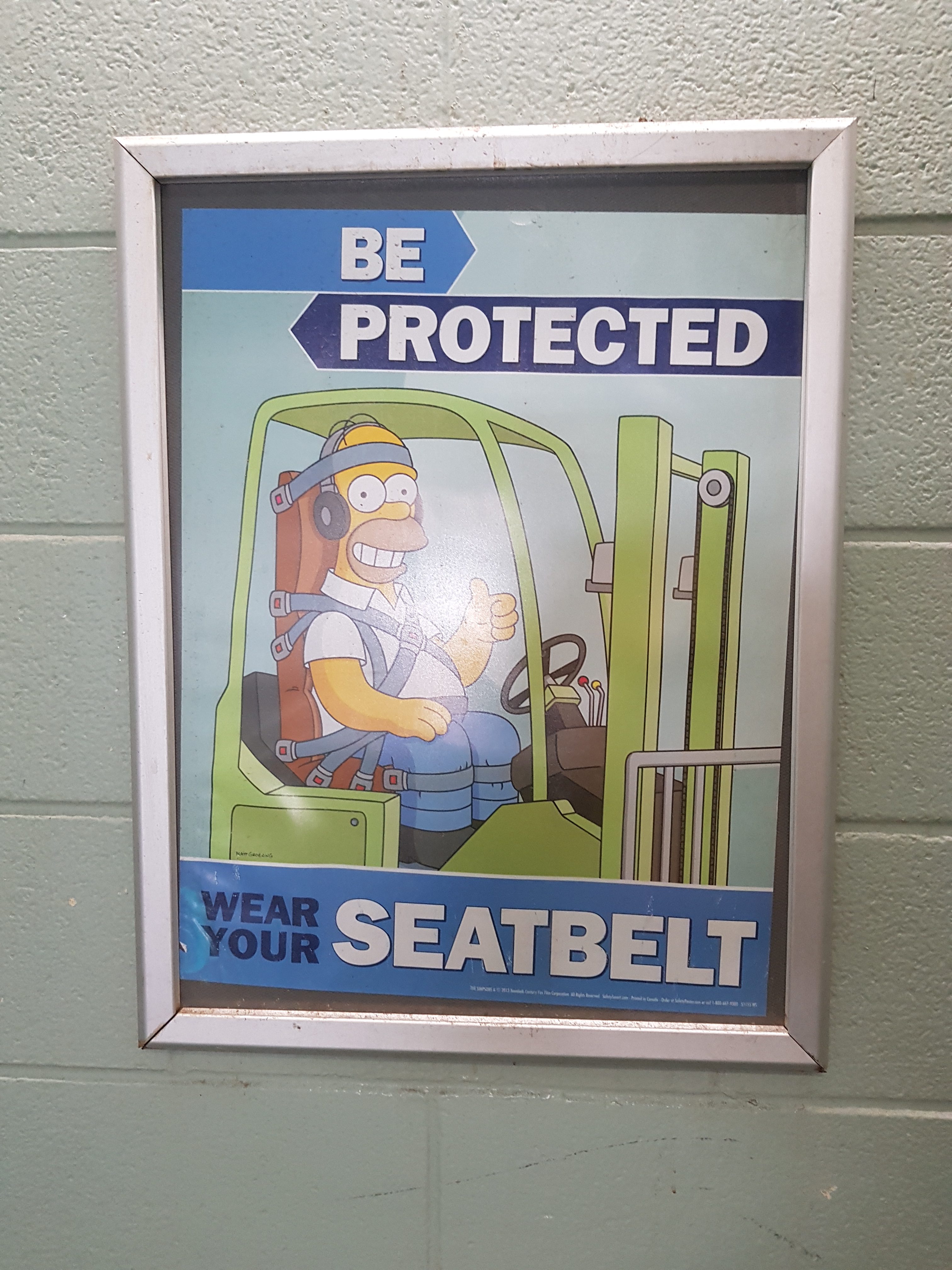comedic poster about wearing your seatbelt