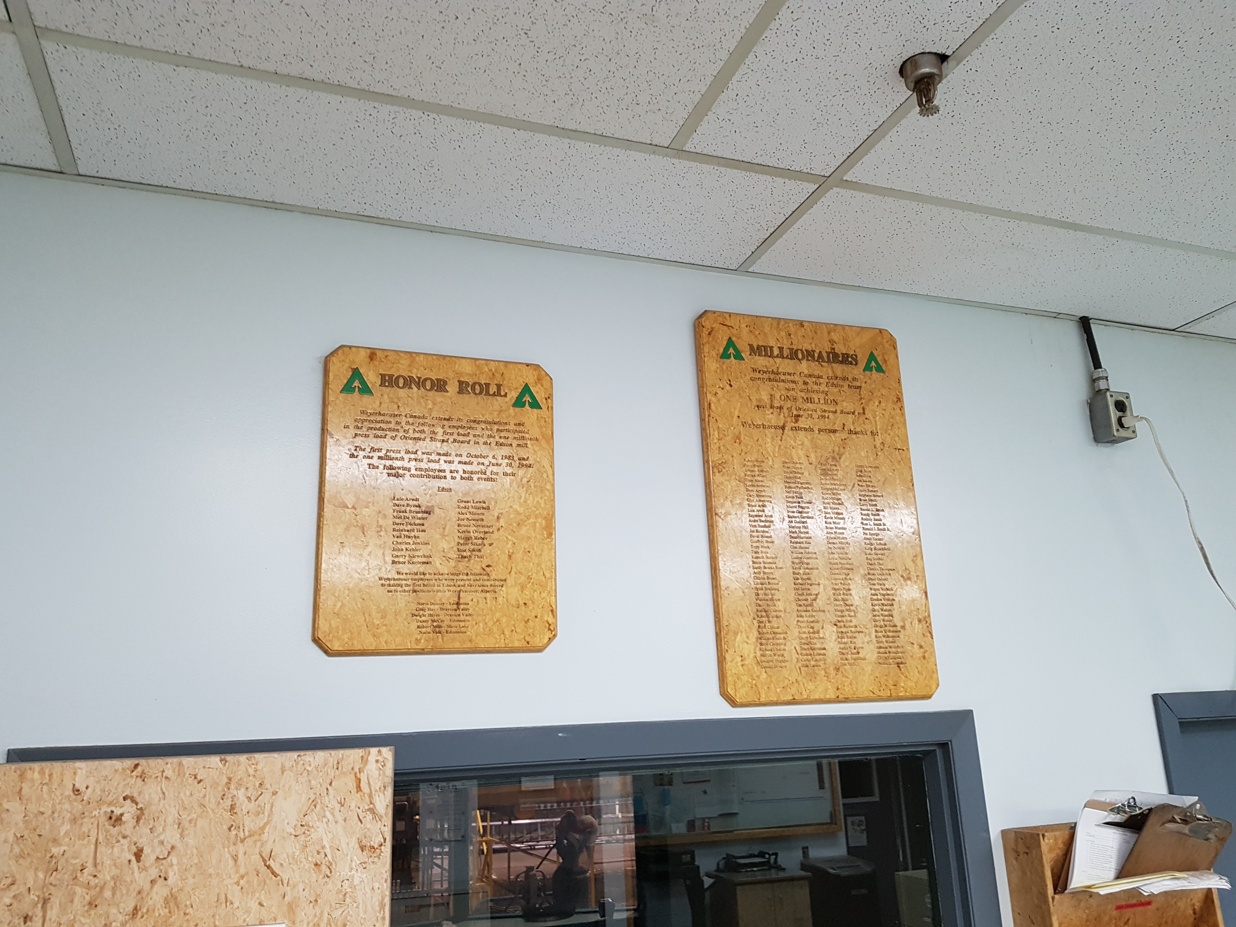 weyerhaeuser plaques