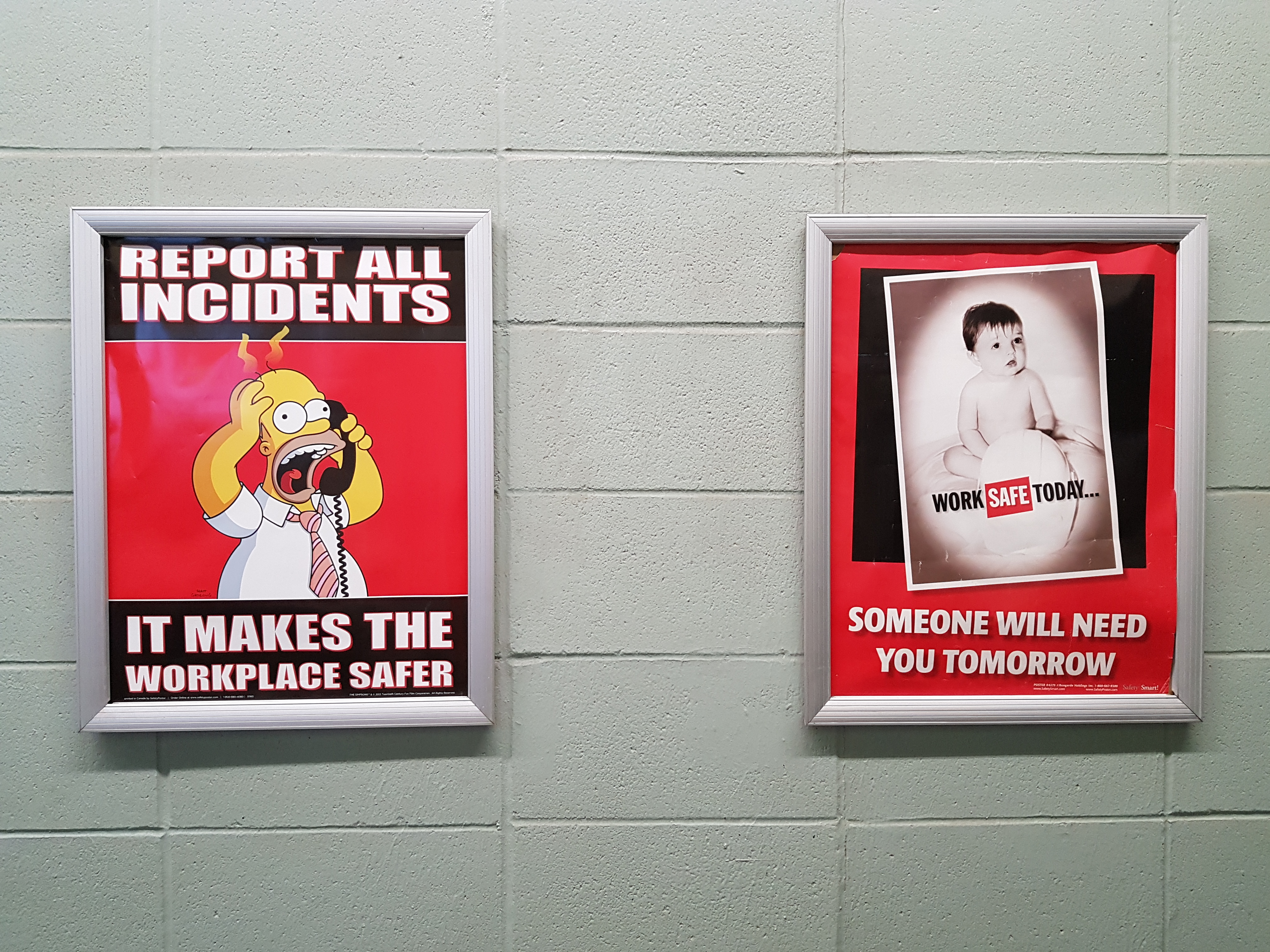 comedic workplace safety posters