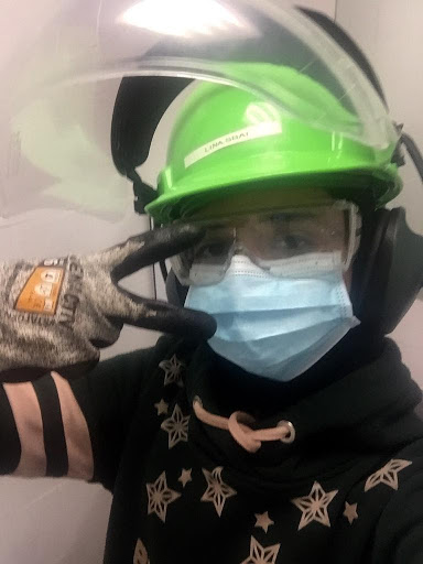 Figure 1: Lina Sbai in her PPE 